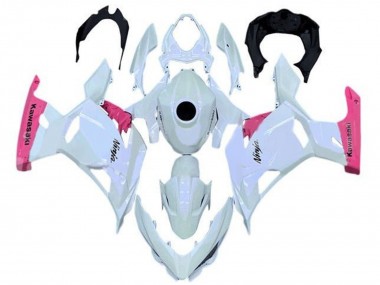Acheter Carénages Moto Kawasaki Ninja 400 2018-2024 - Blanc Rose Perle