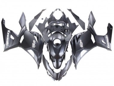 Acheter Carénages Moto Kawasaki Ninja 400 2018-2024 - Noir Mat Blanc Décalque