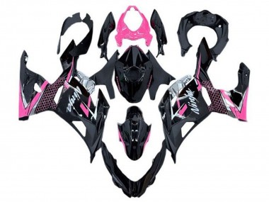 Acheter Carénage Moto Kawasaki Ninja 400 2018-2024 - Noir Brillant Rose Blanc