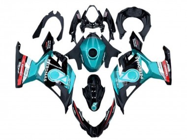 Acheter Carénages Moto Kawasaki Ninja 400 2018-2024 - Bleu Clair Rouge Noir Petronas