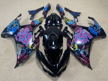 Acheter Carénages Moto Kawasaki Ninja 400 2018-2024 - Noir Bleu Jinx