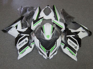 Acheter Carénages Moto Kawasaki Ninja 400 2018-2024 - Blanc Vert Noir Trick Star