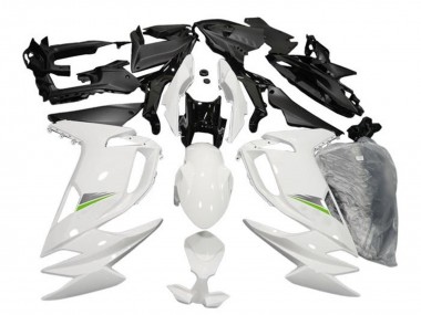 Acheter Carénages Moto Kawasaki Ninja 650 EX650 2020-2025 - Blanc Brillant Vert