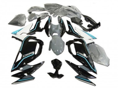 Acheter Carénages Moto Kawasaki Ninja 650 EX650 2020-2025 - Blanc Bleu Noir Brillant