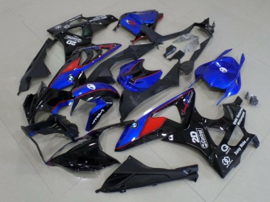 Acheter Carénages Moto BMW S1000RR 2015-2016 - Bleu Rouge Noir Brillant Castrol