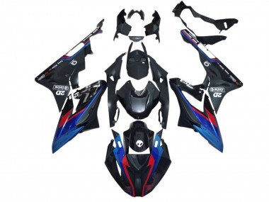 Acheter Carénages Moto BMW S1000RR 2015-2016 - Bleu Rouge Noir Mat