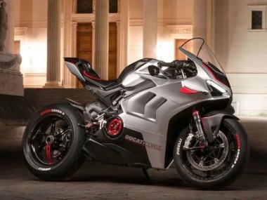 Acheter Carénages Moto Ducati Panigale V4 V4S 2020-2021 - Argent Rouge Noir