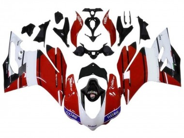 Acheter Carénages Moto Ducati 959/1299 2015-2020 - Blanc Rouge Bleu Noir Brillant Unibat Flex-Box