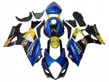 Acheter Carénages Moto Suzuki GSXR 1000 2005-2006 - Bleu Jaune Noir Requin