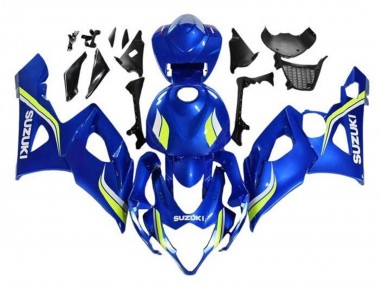 Acheter Carénages Moto Suzuki GSXR 1000 2005-2006 - Bleu Jaune Blanc