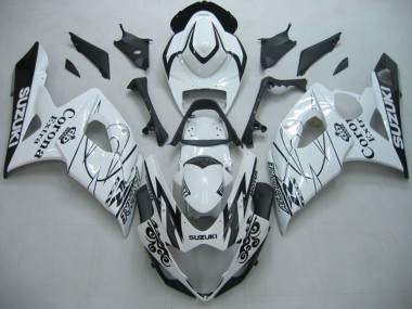 Acheter Carénages Moto Suzuki GSXR 1000 2005-2006 - Blanc Noir Alstare Corona