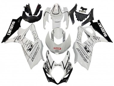 Acheter Carénages Moto Suzuki GSXR 1000 2005-2006 - Blanc Noir Corona Motul