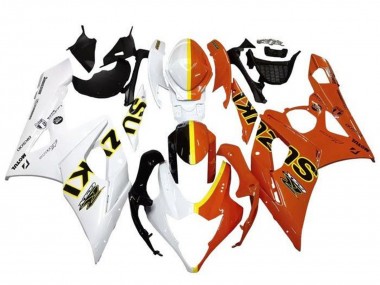 Acheter Carénages Moto Suzuki GSXR 1000 2005-2006 - Blanc Orange Jaune Diviser