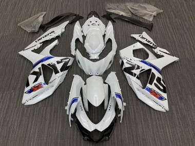 Acheter Kits Carénage Moto ABS Suzuki GSXR 1000 2009-2016 - Blanc Bleu Bande