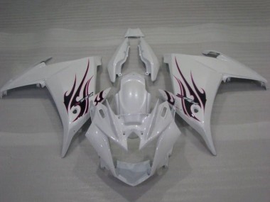 Acheter Carénages Moto Yamaha FZ6R 2009-2015 - Blanc Flamme