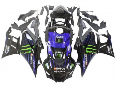 Acheter Carénages Moto Yamaha YZF R3/R25 2019-2021 - Bleu Noir Brillant Vert ENEOS Monstre