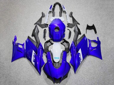 Acheter Carénages Moto Yamaha YZF R3/R25 2019-2021 - Bleu Blanc Noir Mat
