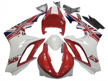 Acheter Carénages Moto Triumph Daytona 675 Triple 2009-2012 - Blanc Rouge