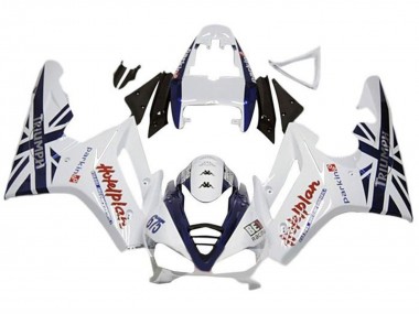 Acheter Carénages Moto Triumph Daytona 675 Triple 2009-2012 - Blanc Bleu Foncé