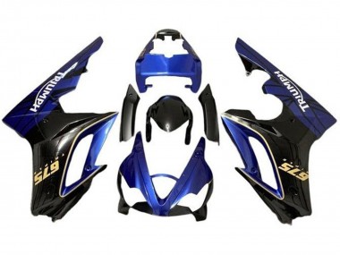 Acheter Carénages Moto Triumph Daytona 675 Triple 2009-2012 - Bleu Noir Brillant