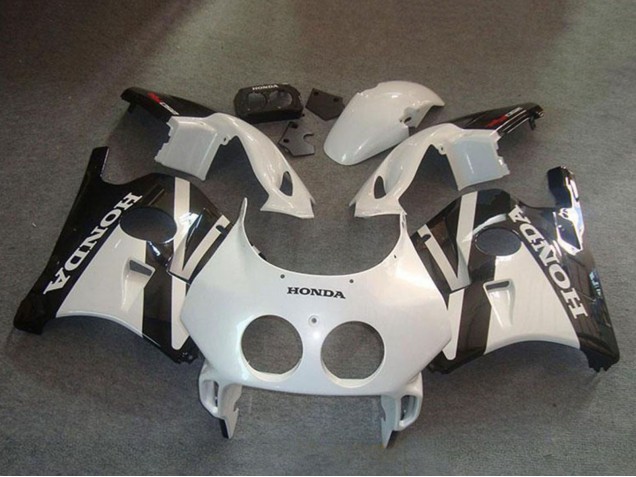 Kits Carénage Moto Honda CBR250RR MC22 1990-1998 - Blanc Noir Brillant