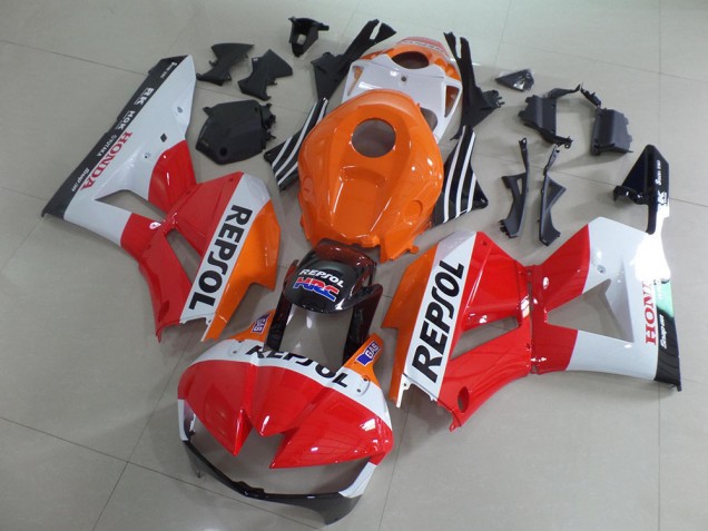 Kits Carénage Moto Honda CBR600RR 2013-2023 - Orange Blanc Rouge Noir Brillant Repsol