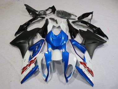 Acheter Carénage Moto BMW S1000RR 2015-2016 - Blanc Bleu Noir Mat