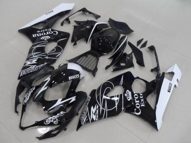 Acheter Carénages Moto Suzuki GSXR 1000 2005-2006 - Noir Brillant Blanc Corona