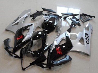 Acheter Kits Carénage Moto Suzuki GSXR 1000 2005-2006 - Argent Noir Rouge