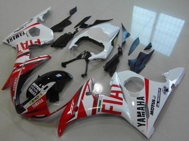 Acheter Carénages Moto Yamaha YZF R6 2003-2004 - Blanc Rouge Fiat Michelin Motul