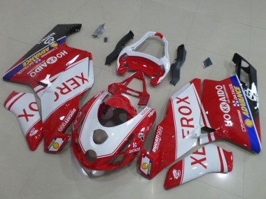 Acheter Carénages Moto Ducati 999 2003-2004 - Blanc Rouge Bleu Noir Brillant Xerox OEM Style