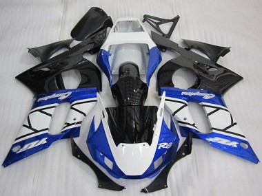 Acheter Carénage Moto Yamaha YZF R6 1998-2002 - Blanc Bleu Noir Brillant Champions