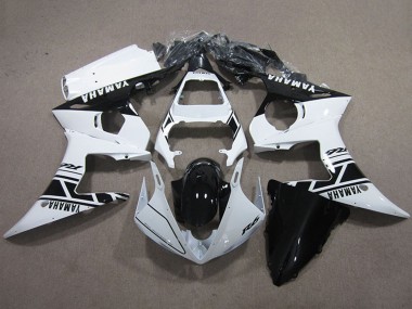 Acheter Kits Carénages Moto Yamaha YZF R6 2003-2004 - Blanc Noir Brillant