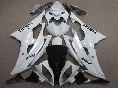 Acheter Carénages Moto Yamaha YZF R6 2008-2016 - Blanc Noir Décalque