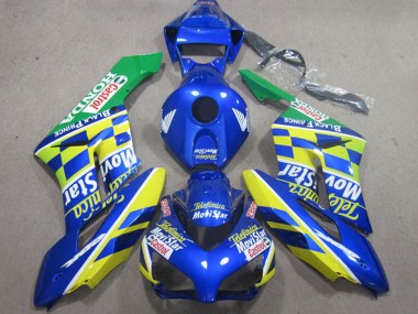 Acheter Carénages Moto Honda CBR1000RR 2004-2005 - Bleu Jaune Vert Telefumica MoviStar Castrol