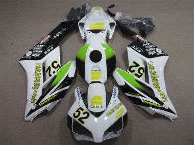 Acheter Carénages Moto Honda CBR1000RR 2004-2005 - Blanc Jaune Vert Noir Brillant Hannspree 52