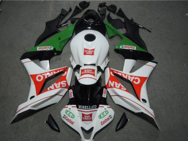 Acheter Carénages Moto Honda CBR1000RR 2004-2005 - Blanc Rouge Vert Noir Brillant San Carlo Castrol