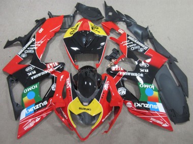 Acheter Carénages Moto Suzuki GSXR 1000 2005-2006 - Noir Rouge Jaune Bleu JOMO