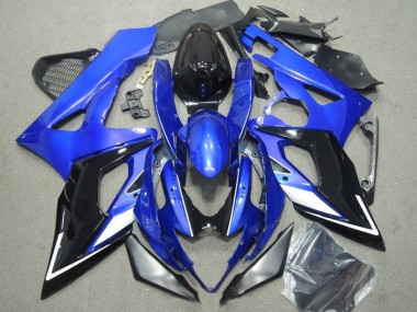 Acheter Carénages Moto Suzuki GSXR 1000 2005-2006 - Bleu Blanc Argent Noir