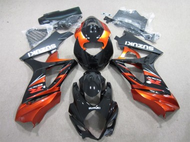 Acheter Carénage Moto Suzuki GSXR 1000 2007-2008 - Noir Brillant Orange